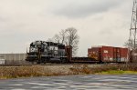 NS GP60 Locomotive making moves in the yard